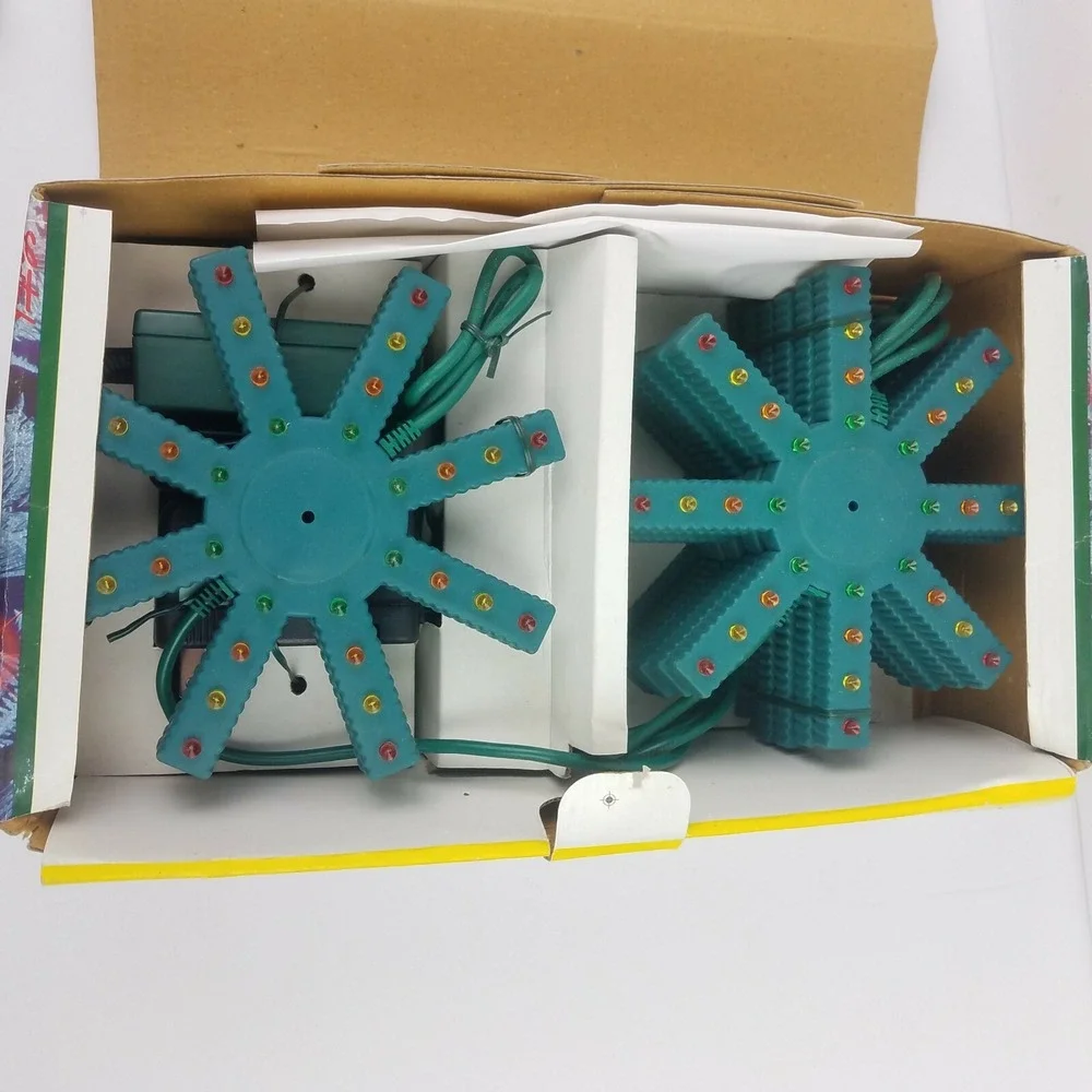 Vtg Omega Christmas LED Lights Multi Dimensional 24 Effects Las Vegas Style Show